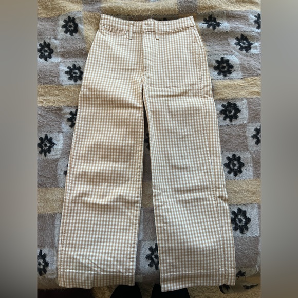 Madewell Gingham Pants - Picture 1 of 2